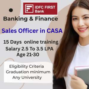 IDFC Bank Sales Officer Program