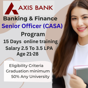 Axis Bank Sales Officer Program