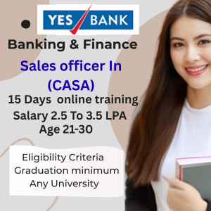 Yes Bank Sales Officer Program